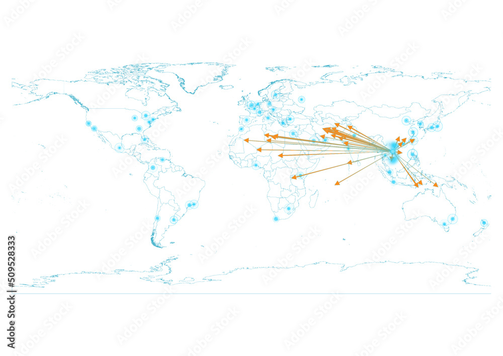 Export concept map for Vietnam, vector Vietnam map on white background suitable for export concepts. File is suitable for digital editing and large size prints. Export concept map for Vietnam, vector Vietnam map on white background suitable for export concepts. File is suitable for digital editing and large size prints.