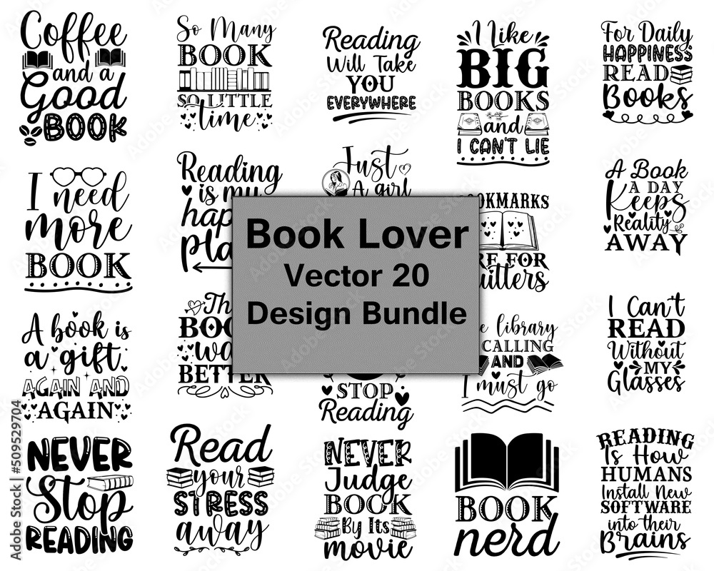 Book Lover SVG Bundle, Book SVG, Reading SVG Bundle, Book Quotes ...