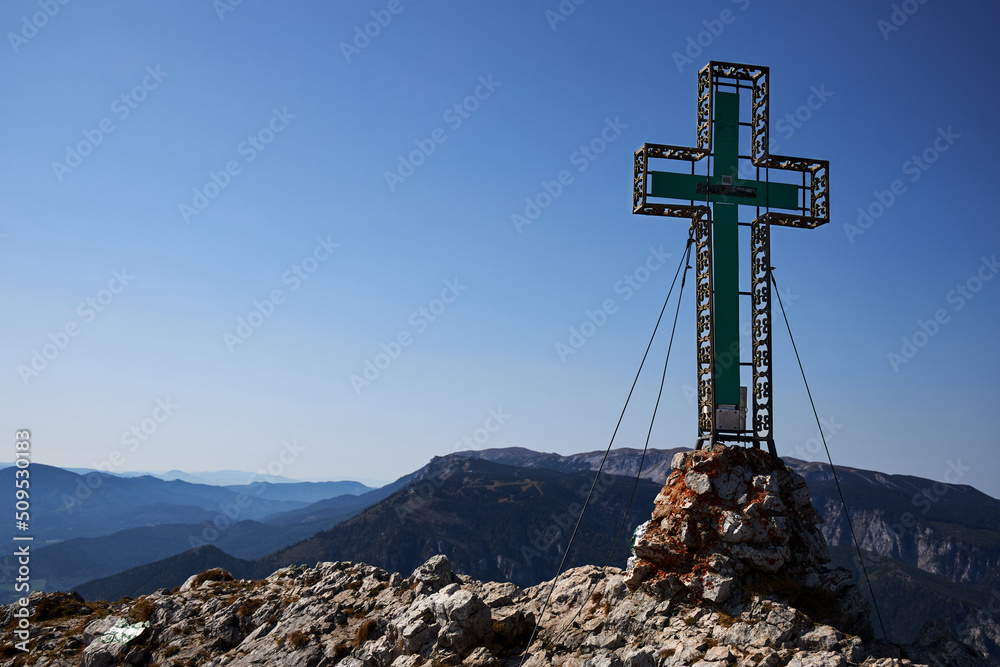 summit cross in the Austrian Alps