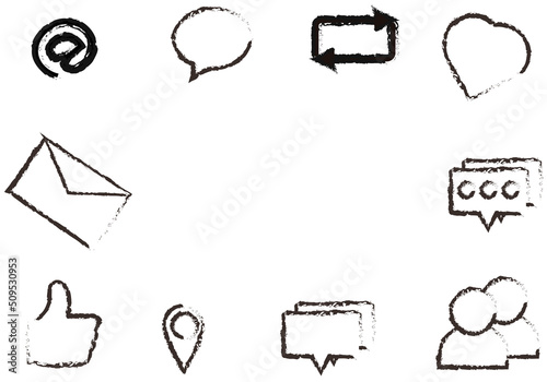 Fondo de iconos de redes sociales.