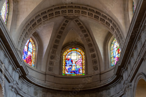 interior of a french church