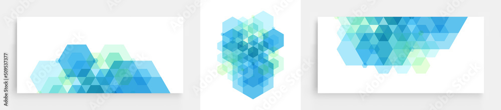 Cover design template. Abstract geometrical background. Transparent pattern of 3d cubes and hexagons. Vector illustration for banner, flyer, poster or brochure.