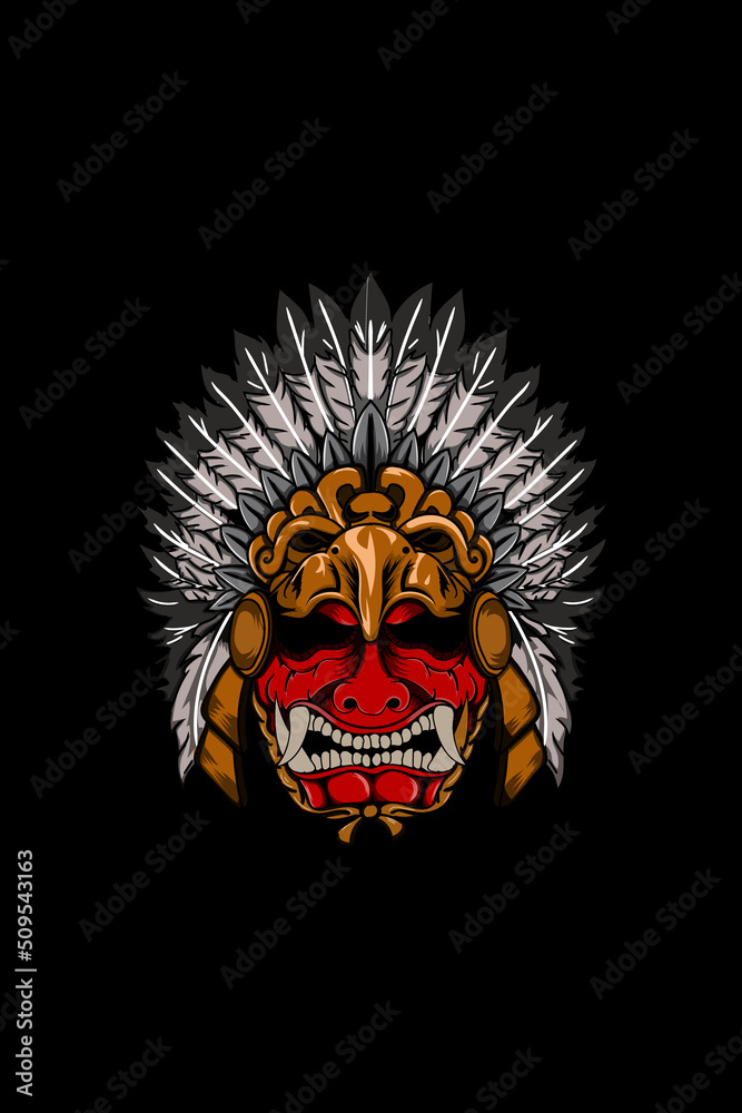 Skull with apace vector illustration Skull with apace vector illustration