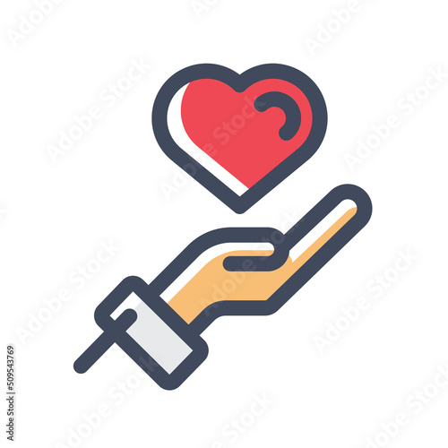 ove, romance concept. Illustration vector graphic. Abstract template with red love for concept design