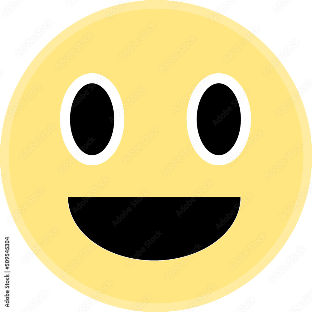yellow emote with a smile face yellow emote with a smile face