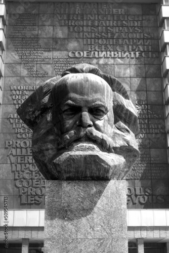 Büste Karl Marx in Chemnitz