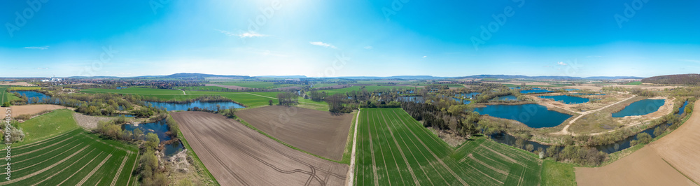 Air view of the countryside Germany