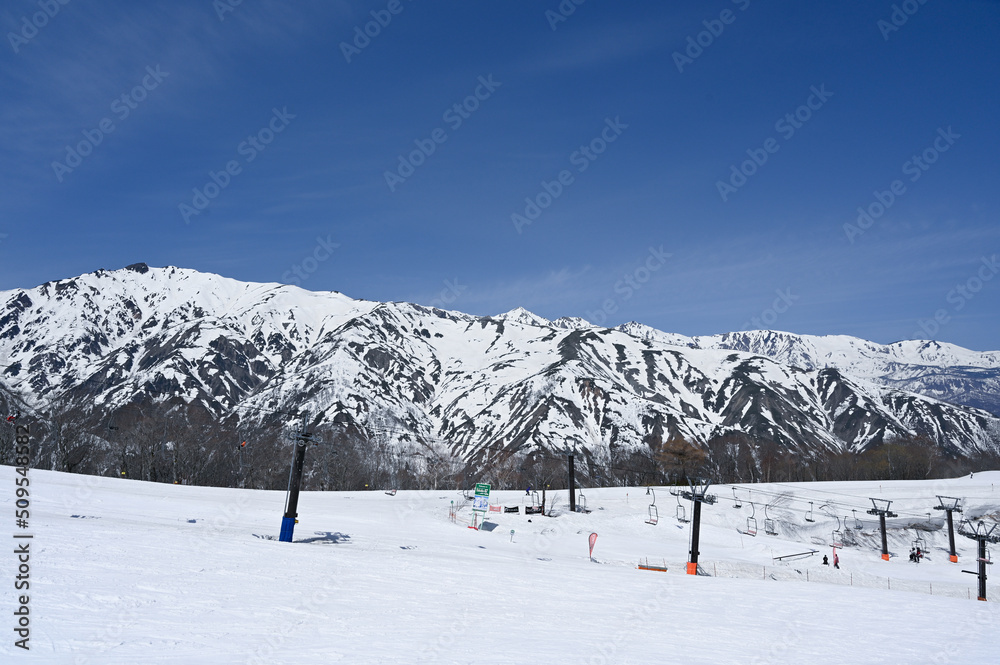 白馬山のスキー場