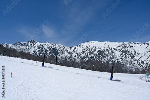白馬山のスキー場