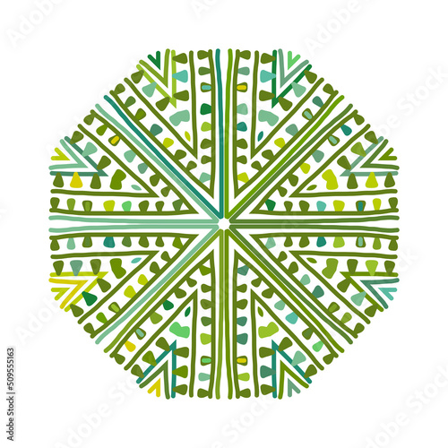 Abstract green circle pattern for your design