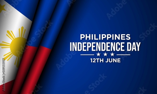 Valokuva Philippines Independence Day Background Design.