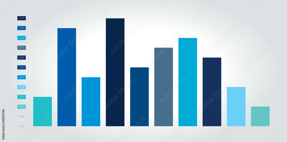 Chart, column graph, infographic element. Stock Vector | Adobe Stock