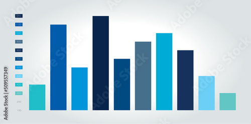 Chart, column graph, infographic element.