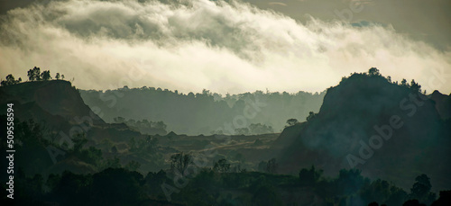 fog in the mountains of sorong