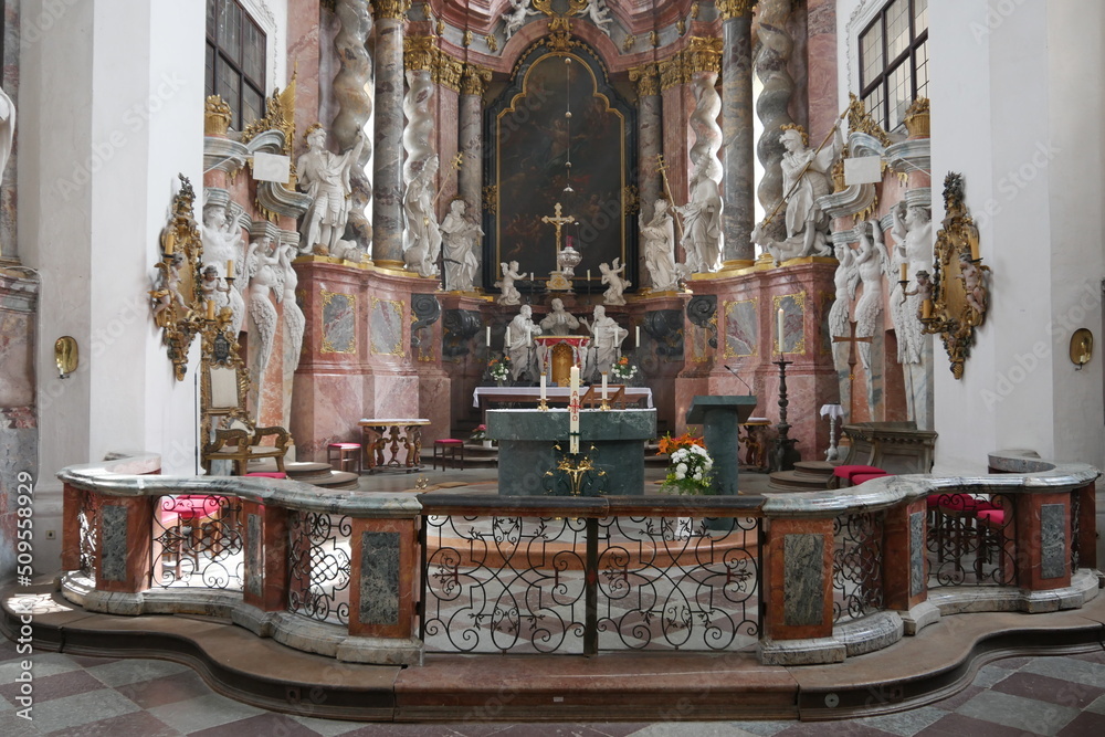Inneres Barockkirche Kloster Neuzelle