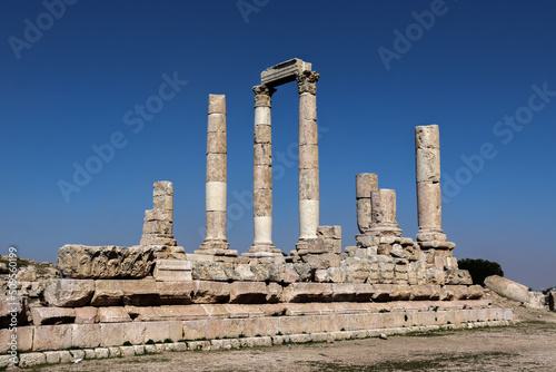 Amman, Jordan - Amman citadel (Temple of Hercules - historical Roman building)