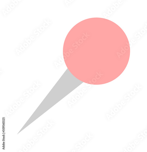 Paper pin icon. Vector illustration