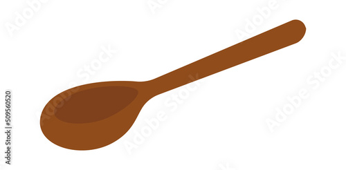 Wooden spoon icon. Vector illustration