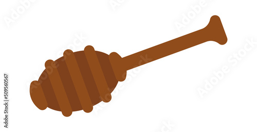 Honey spoon icon. Vector illustration