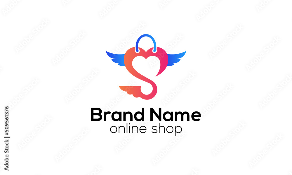 S lettermark online shop logo S lettermark online shop logo