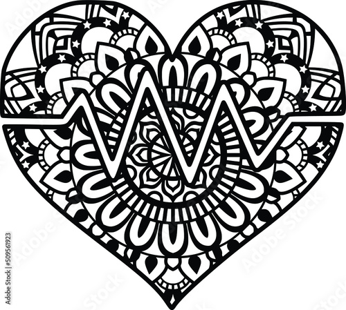 Mandala design. You can change the size and color of the eps file as you like. Will fit well as a design on a shirt or in your shadow box. You can also use laser cutters like Cricut, Glowforge