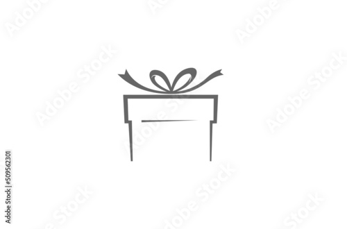 Creative Gift Box Package Abstract logo Symbol Vector Icon Design Illustration