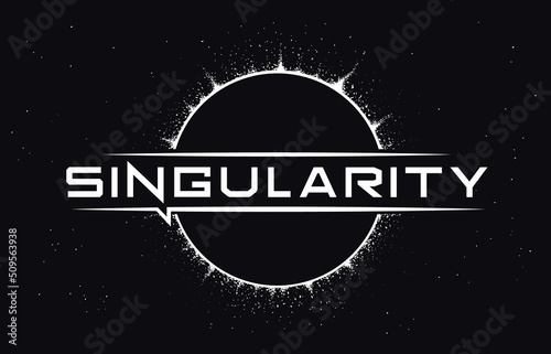 Singularity vector illustration. Space design