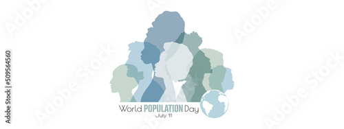 World Population Day banner. photo