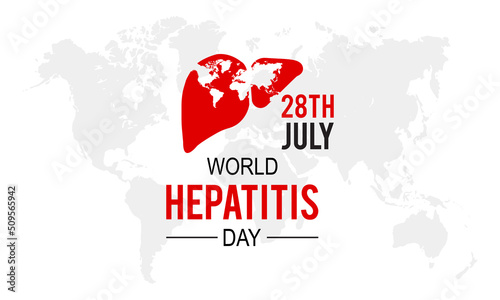 Vector illustration,banner or poster of world hepatitis day.