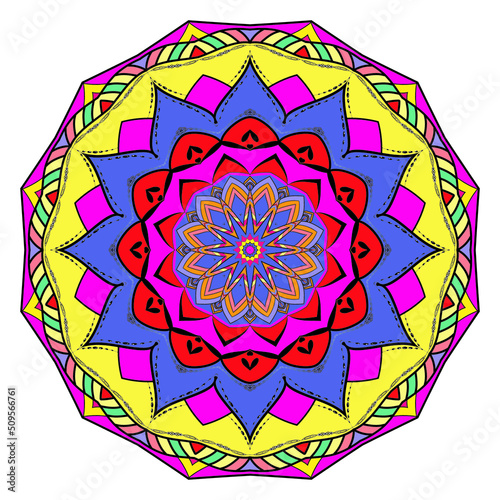 luxury mandala arabesque Vector indian mandala decoration round ornament circular pattern alpona photo