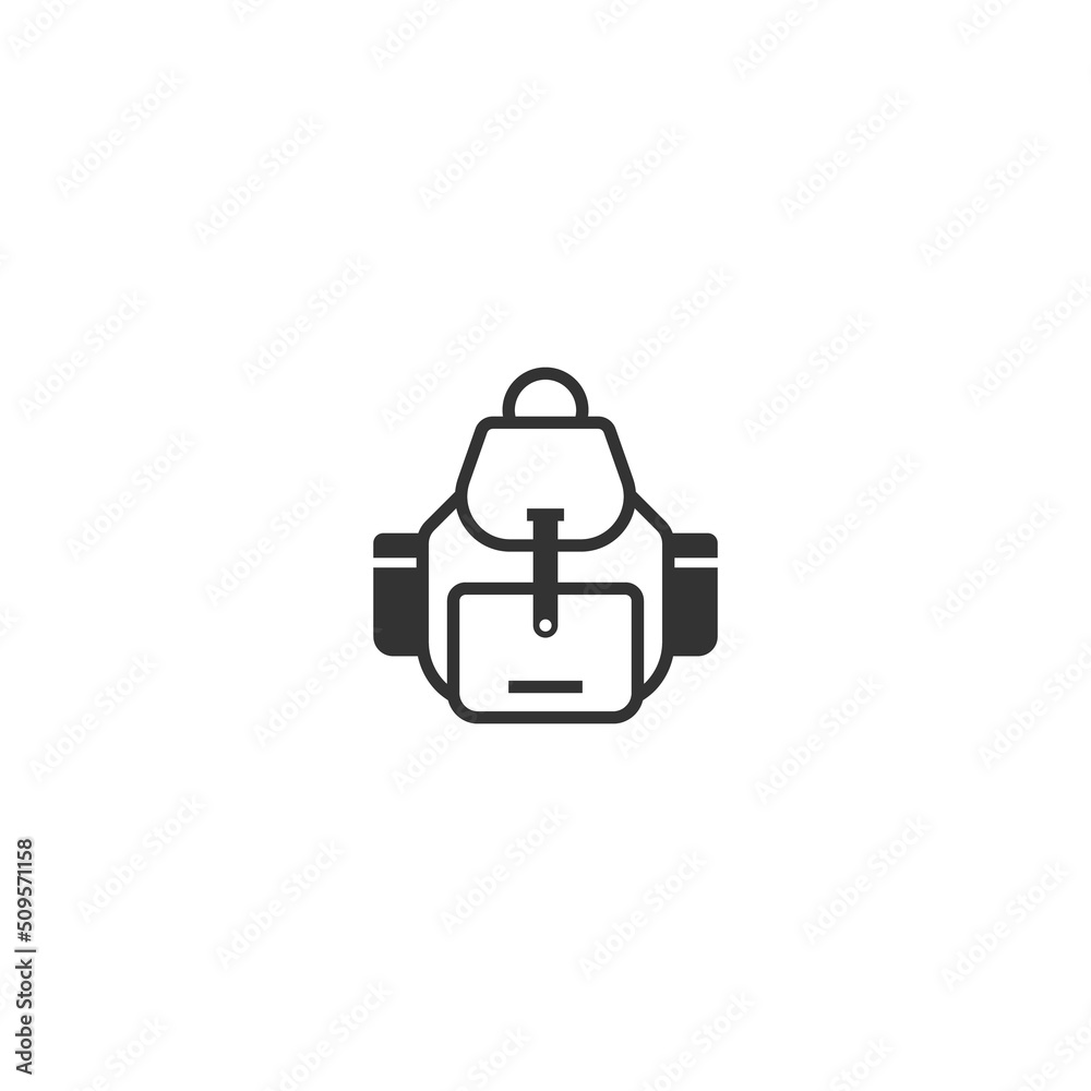 Backpack line icon. linear style sign for mobile concept and web design. Backpack outline vector icon. Symbol, logo illustration. Vector graphic