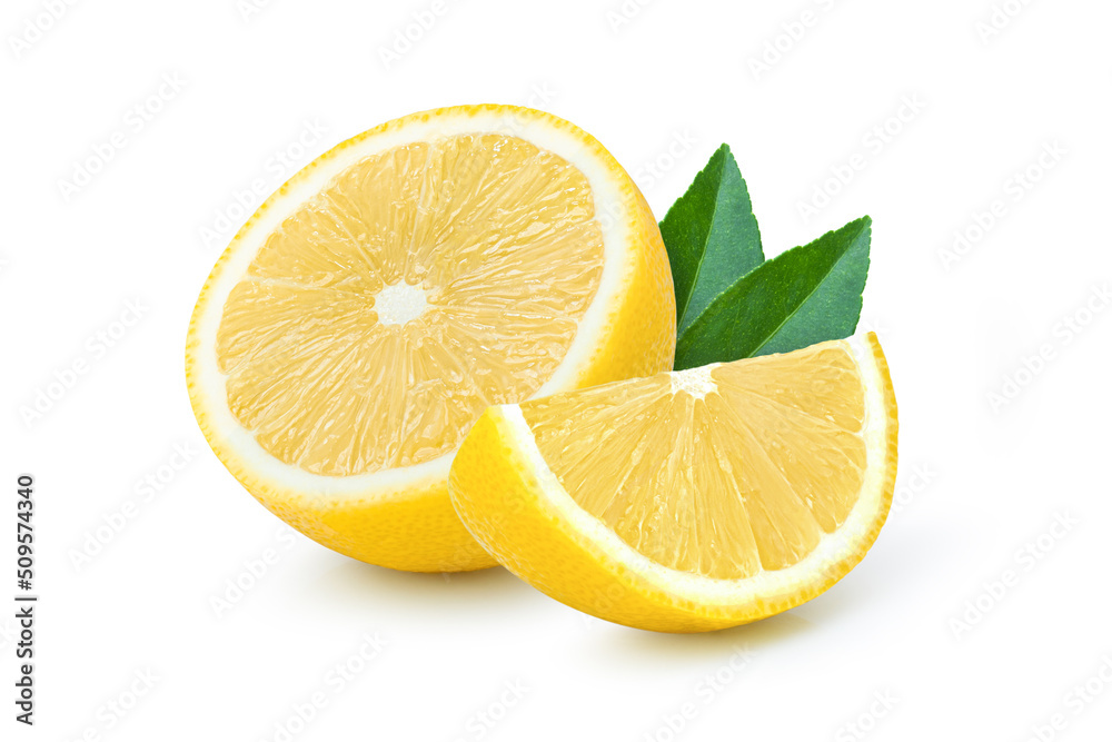 lemon on a white