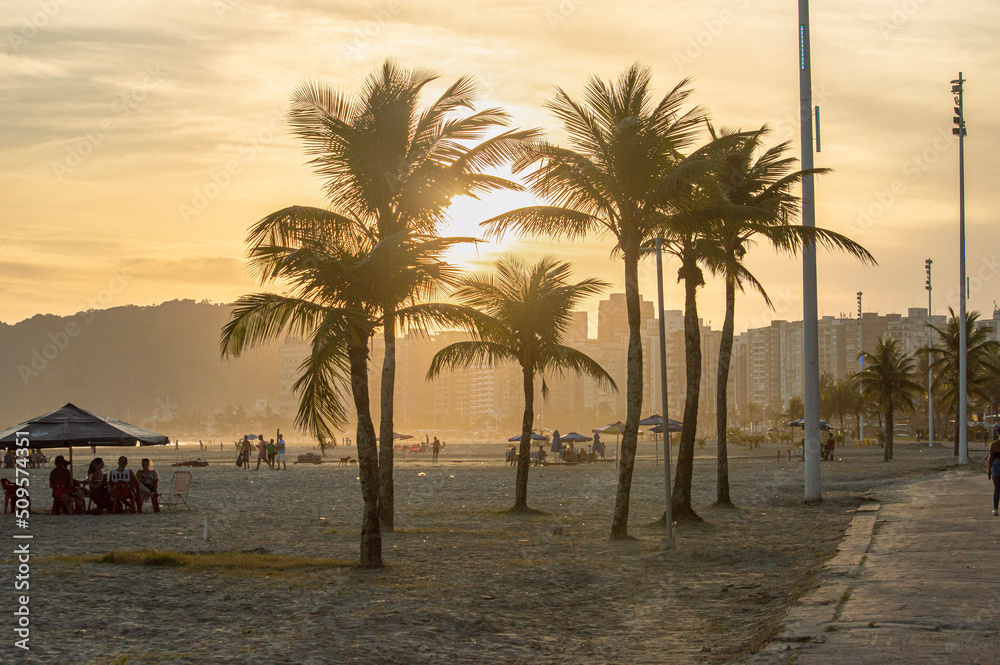 Fototapeta premium sunset on the beach