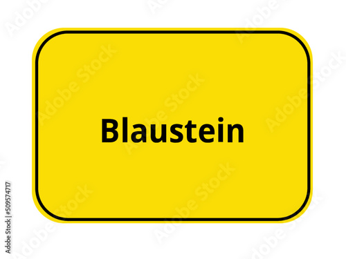 Ortseingangsschild - Blaustein