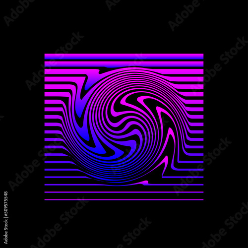Gradient Bright Pop Art Party Minimalist Flyer Template. Gradient Simple Graphic Element Icon Background. Purple and Pink Gradient Color Abstract Card 