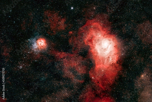 Trifid and Lagoon Nebula 