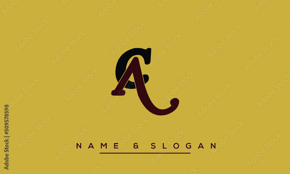 CA, AC, C, A Abstract Letters Logo Monogram Stock Vector | Adobe Stock
