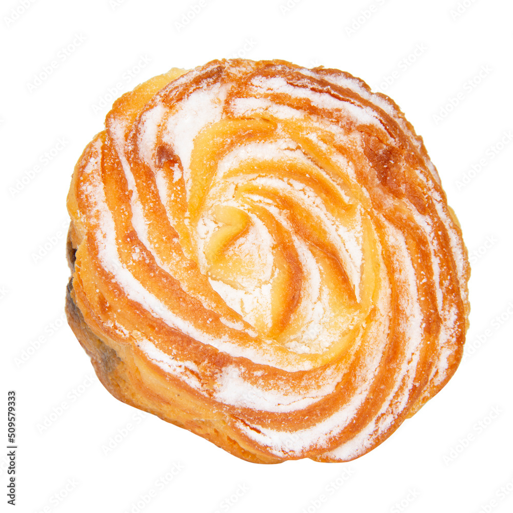 Fototapeta premium Cheese cake muffin isolated on the white background