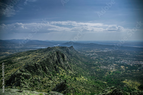 Panoramic view of the Sierra de la Cabrera, Madrid