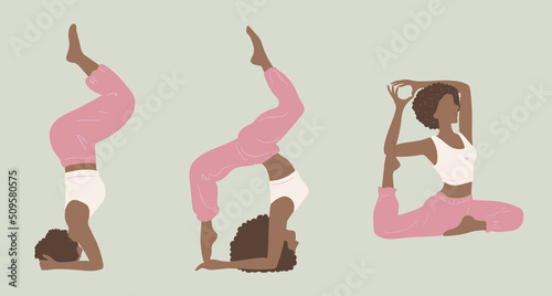 yoga pose silhouette