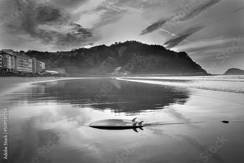 Zarautz is one of the most popular surfing beaches in Spain