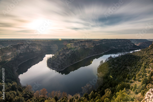 Hoces del Río Duratón natural park is a protected area that includes the surroundings of the gorges that this river has in its middle section