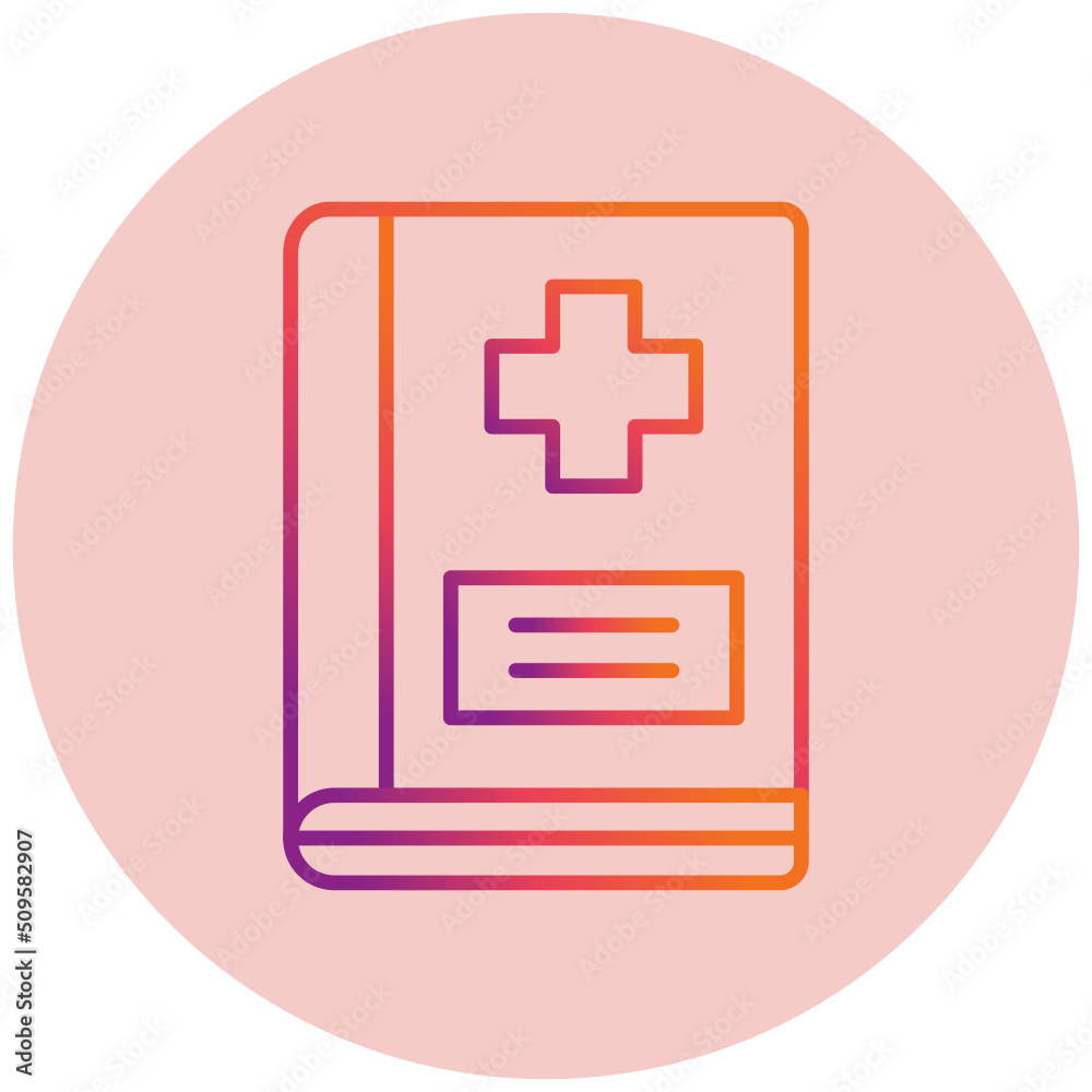 Obraz premium Medical Book Icon
