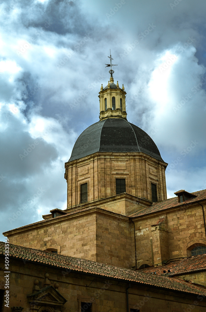 The Iglesia de la Purísima, a detail of the dome. Salamanca, Castilla y Leon, Spain.