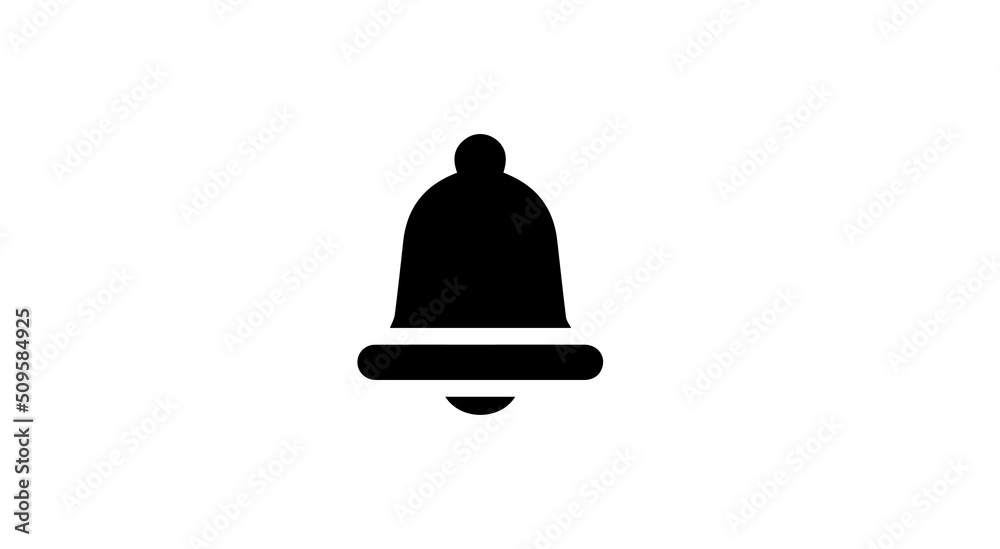 Alarm Bell Icon, Notification Bell Isolated On White Background.
Alarm Bell Icon, Notification Bell Isolated On White Background.