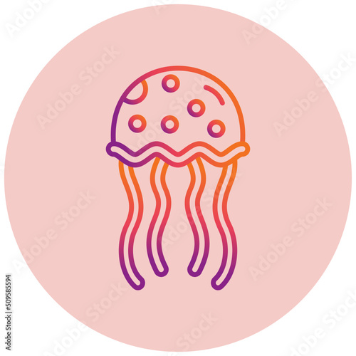 Wallpaper Mural Jellyfish Icon Torontodigital.ca