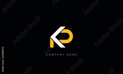 KP, PK Abstract Letters Logo Monogram