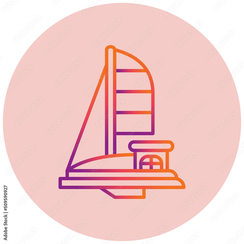 Sailing Boat Icon Sailing Boat Icon
