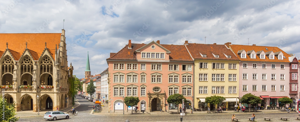 Panorama of the old town square of Braunschweig, Germany