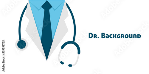 Doctor in uniform vector background